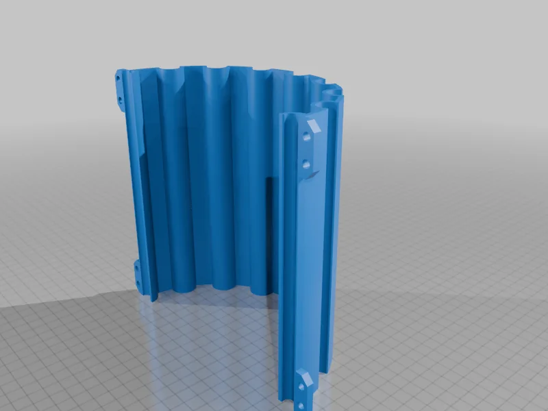 3D модель Форма для литья бетона: дорическая колонна - фото 3