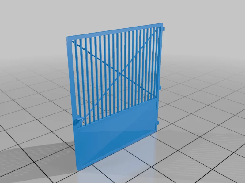 3D модель Factory gate - draft 001 &002 - фото 12