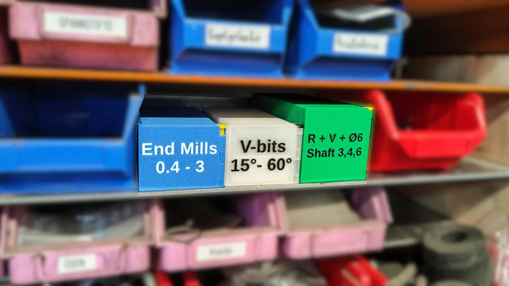 3D модель Коробка для хранения фрез и бит CNC - фото 2