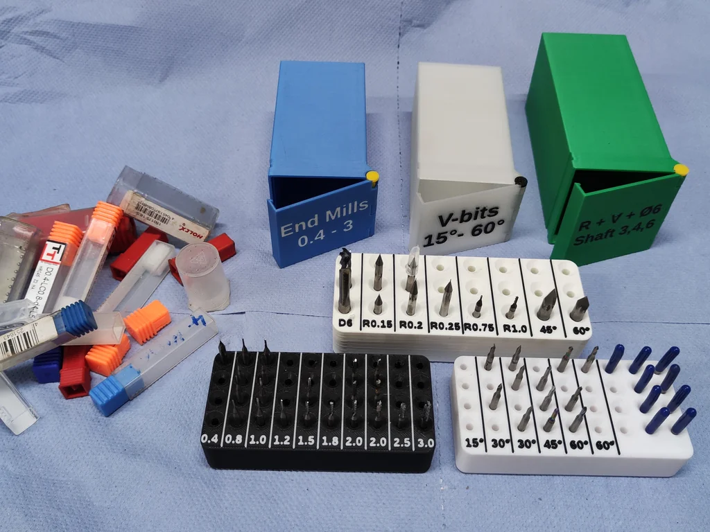 3D модель Коробка для хранения фрез и бит CNC - фото 4