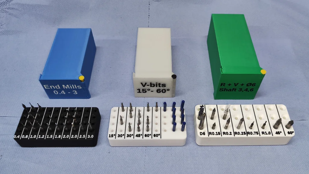 3D модель Коробка для хранения фрез и бит CNC - фото 5