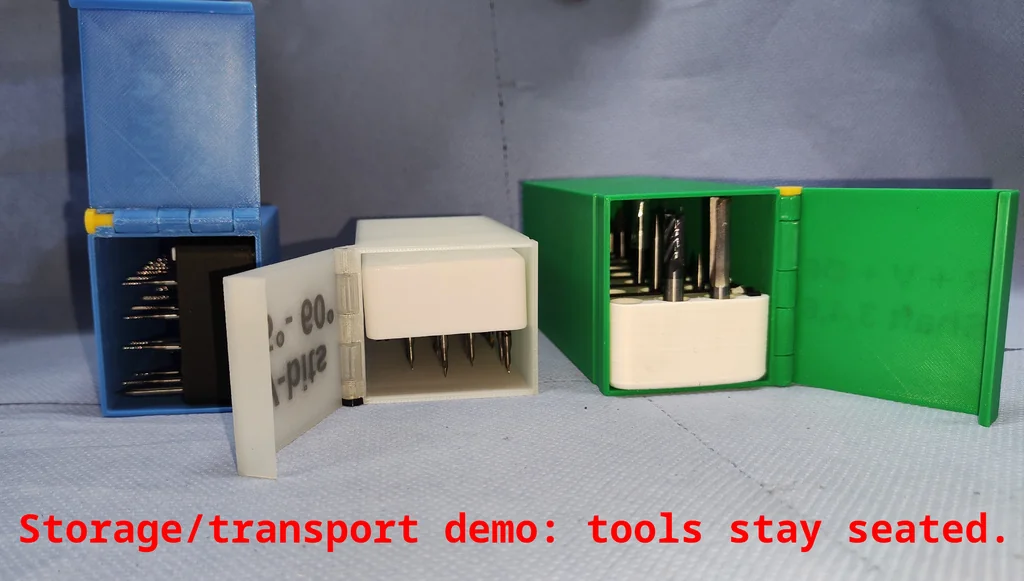 3D модель Коробка для хранения фрез и бит CNC - фото 6
