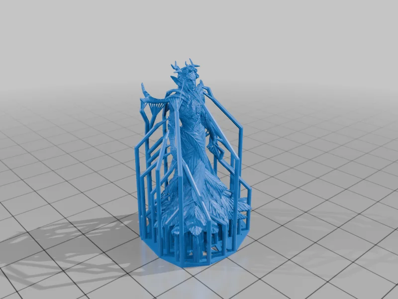 3D модель Королева Дриад - Мініатюра для RPG - фото 3