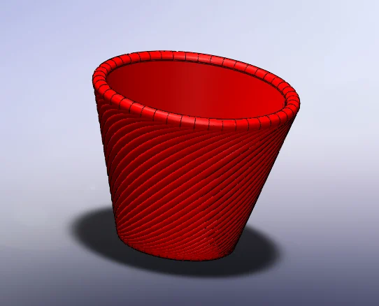 3D модель 3D-модель цветочного горшка - фото 1