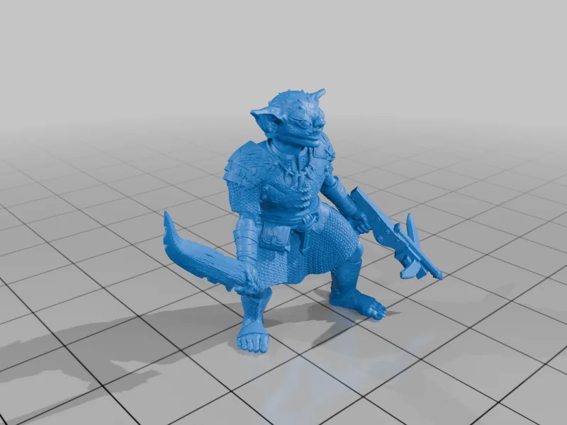 3D модель Миниатюра Хобгоблина-Лучника - фото 2