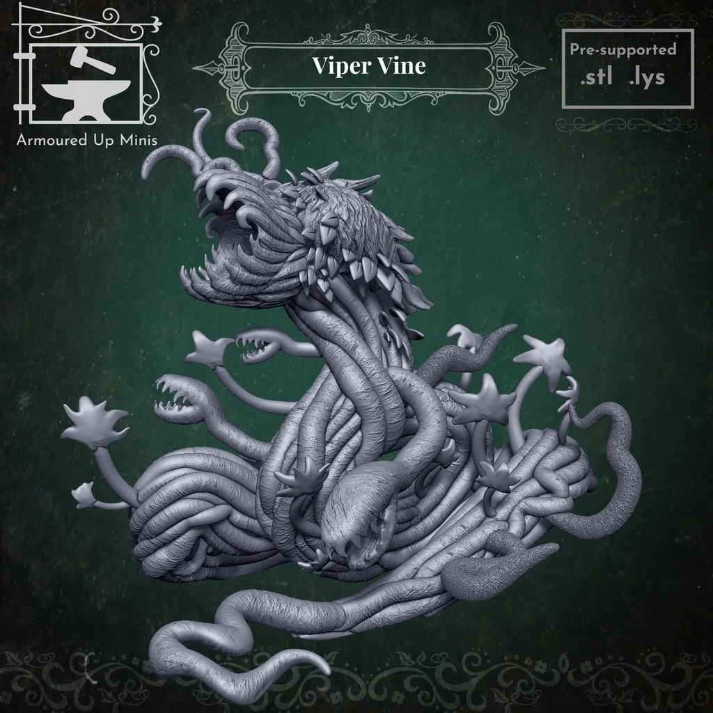 3D модель Миниатюра Viper Vine для настольных игр - фото 1