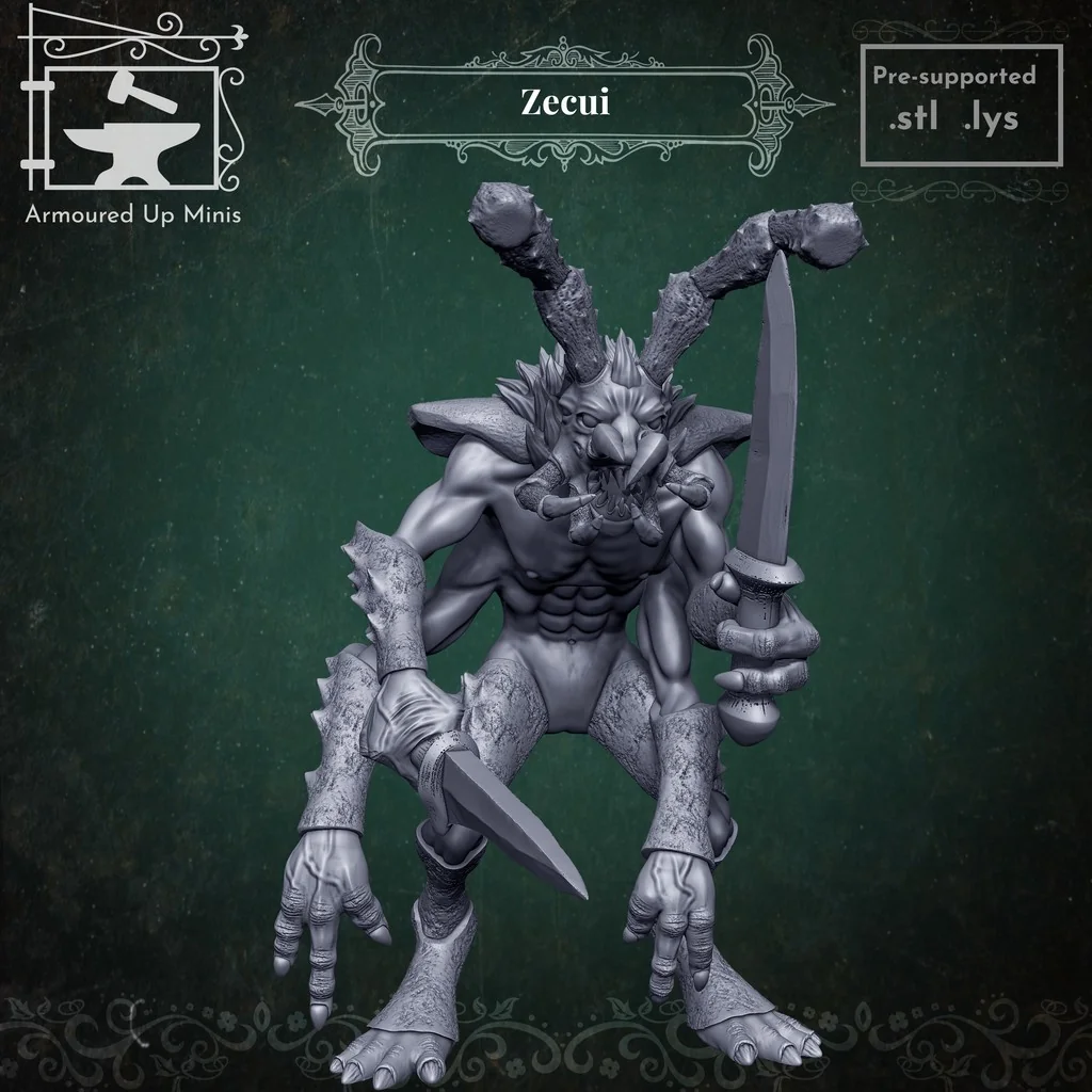 3D модель Миниатюра Zecui для настольных ролевых игр - фото 1