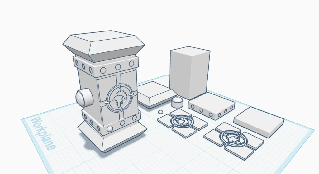 3D модель Голова волка для вархаммера - фото 1