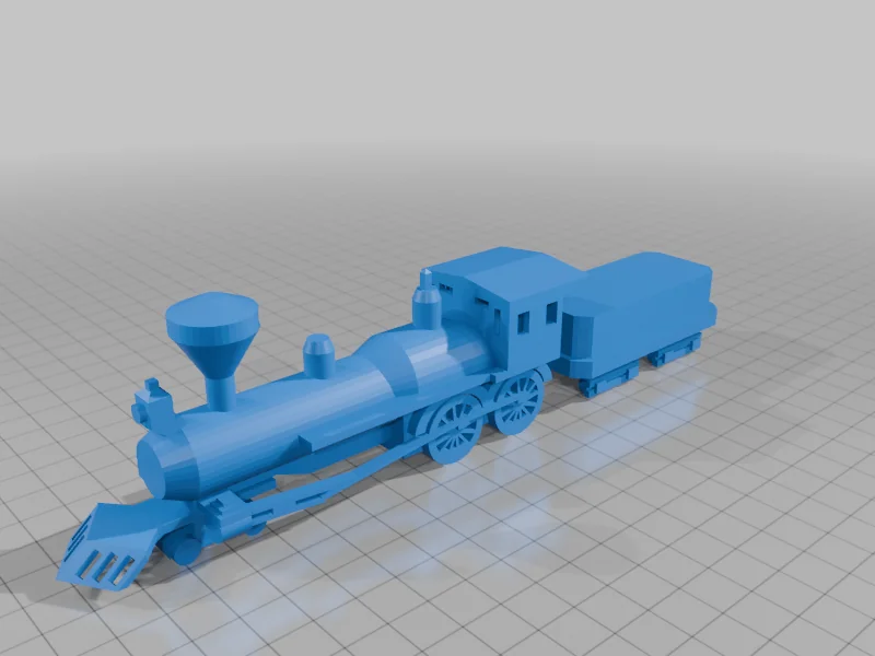 3D модель Локомотив 4-4-0 - фото 2