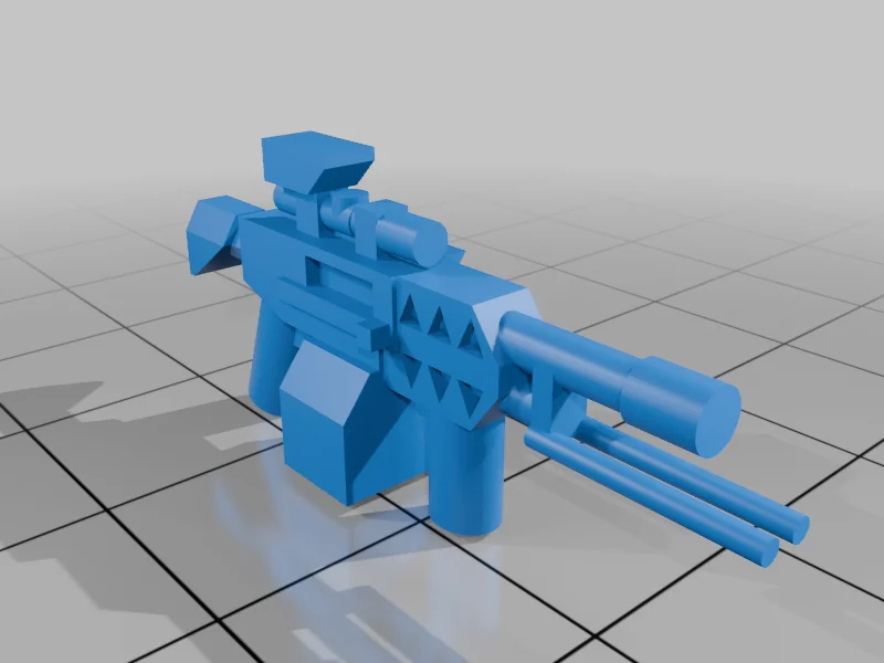 3D модель Совместимый с Lego: Sci-Fi Пулемет - фото 2