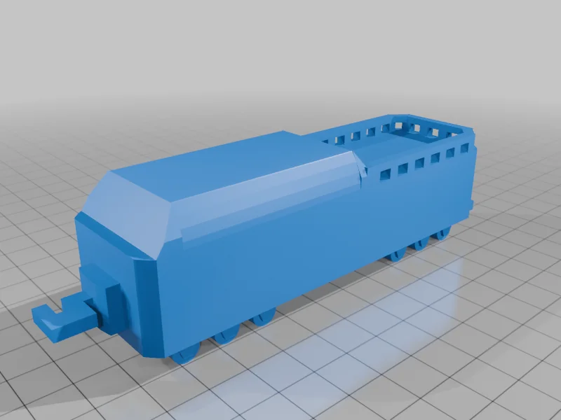 3D модель Паровая локомотив 4-8-4 No. 2120 - фото 2