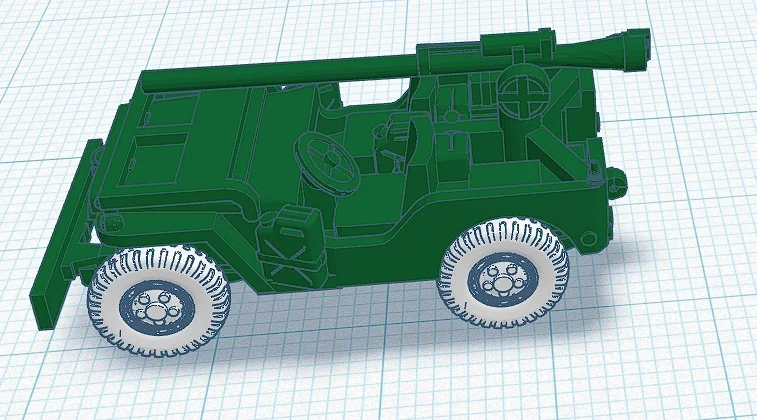 M-20 Рикошетная винтовка на джипе