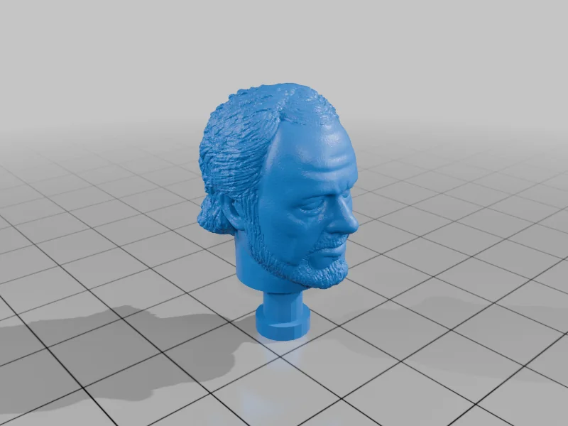 3D модель Голова капитана Моргана Бейтсона - Звездный путь ТГН - фото 2