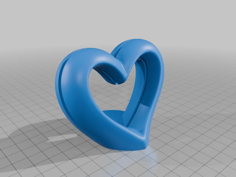 3D модель Подставка в форме сердца на День Святого Валентина - фото 3
