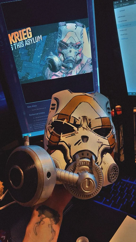 Маска Psycho Krieg - Съемный фильтр и функциональный дыхательный аппарат