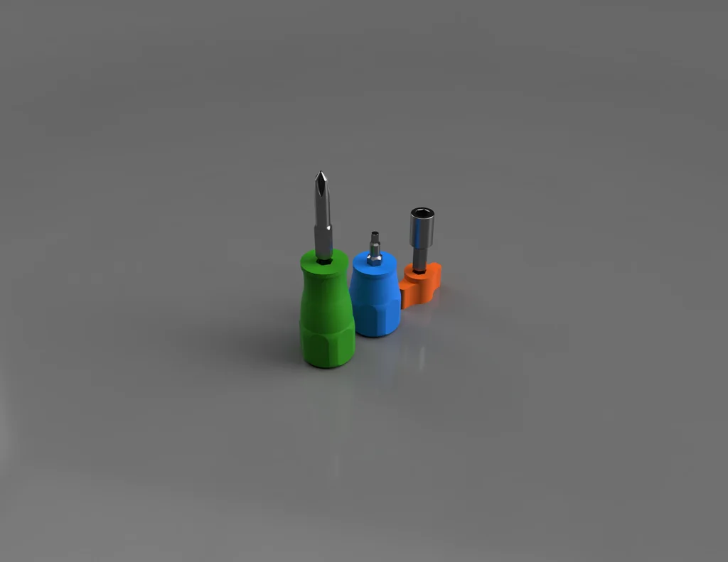 Комплект битодержателей Stubby Hex 1/4 дюйма – S / M / L