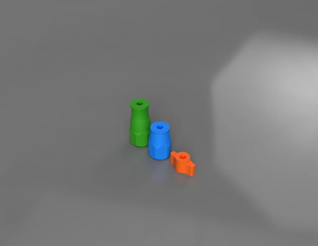 Комплект битодержателей Stubby Hex 1/4 дюйма – S / M / L