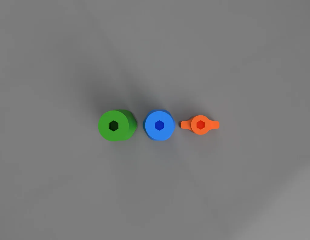 Комплект битодержателей Stubby Hex 1/4 дюйма – S / M / L