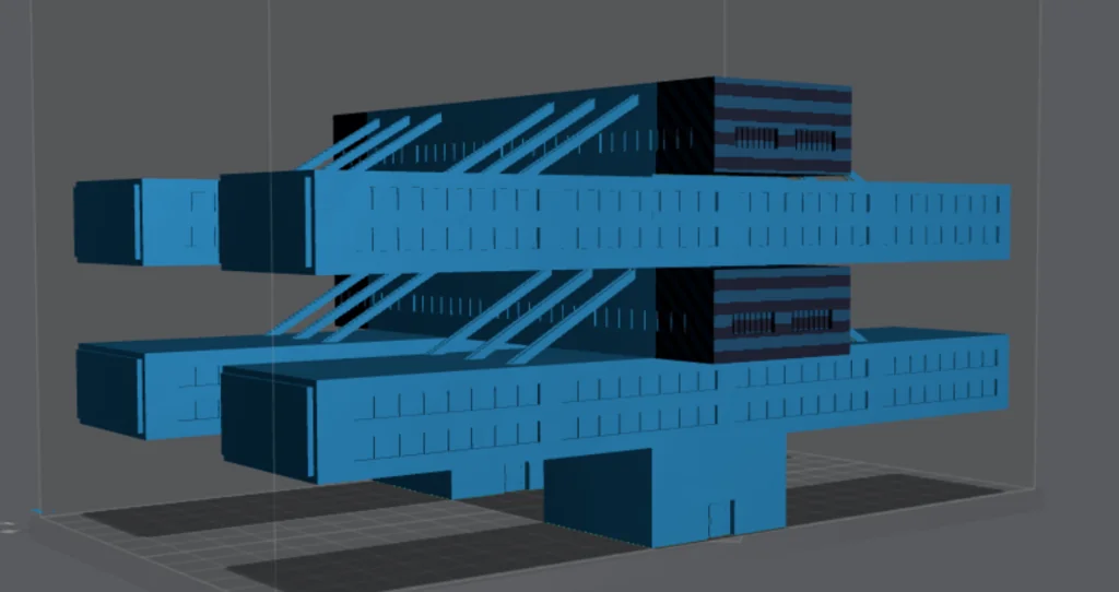 3D модель Разнообразные здания для Battletech - фото 3
