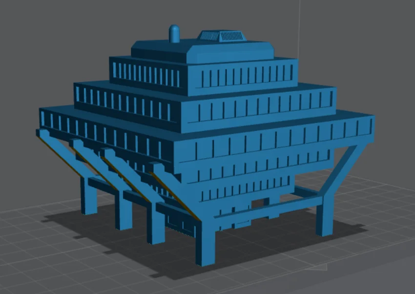 3D модель Разнообразные здания для Battletech - фото 4
