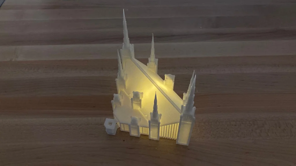 3D модель Модель чайной свечи Храма Портленда - фото 2