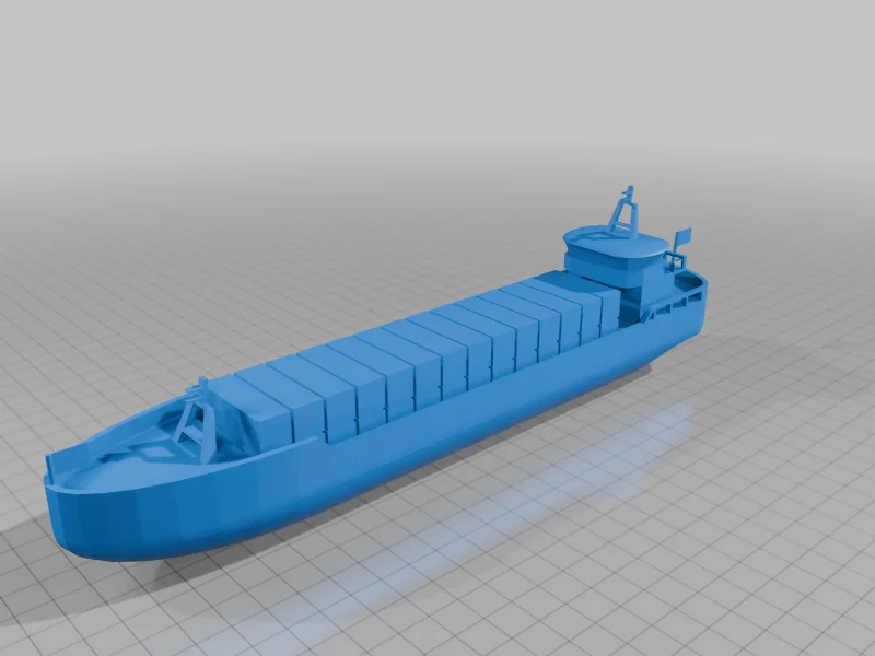 3D модель Контейнерний корабель - фото 2