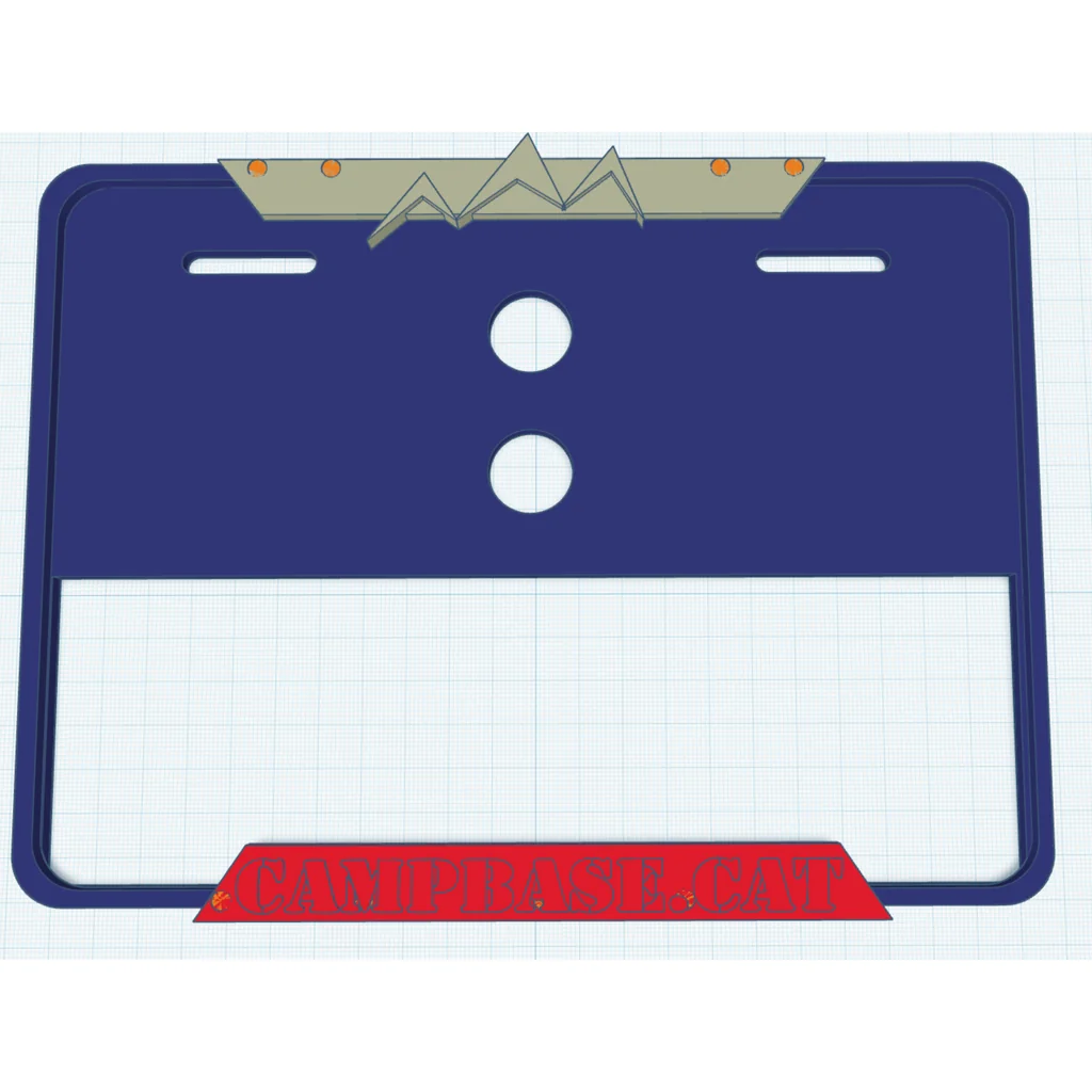 3D модель Держатель номерного знака для мотоциклов - фото 3