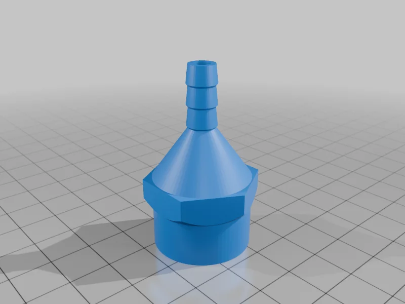 3D модель Переходник 0.5 дюйма NPT на 1/4 дюйма барб - фото 3