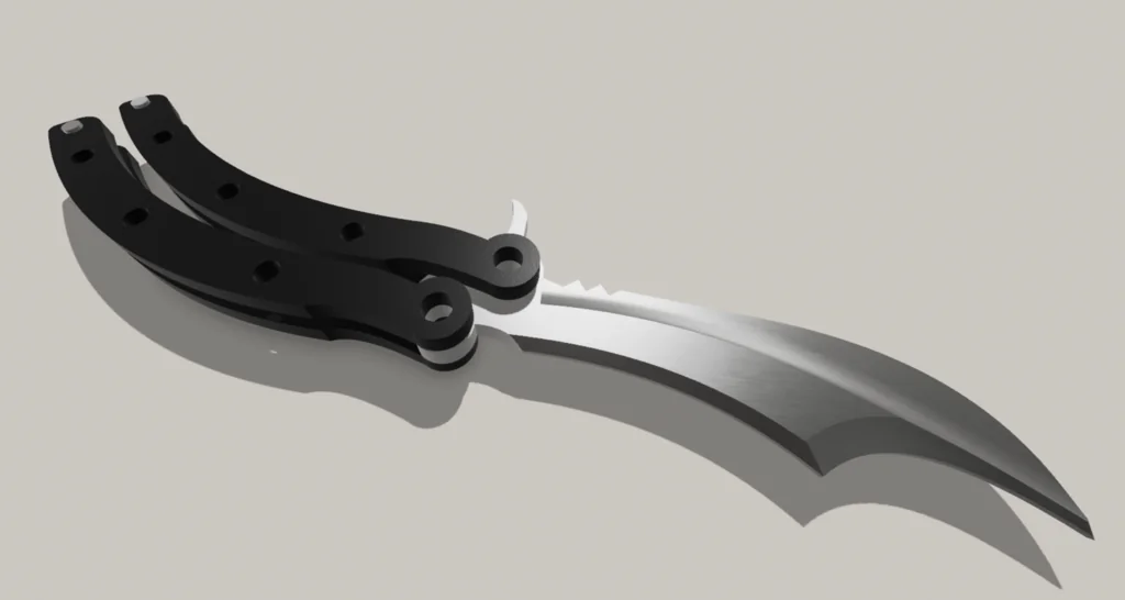 Модель ножа-бабочки CS:GO