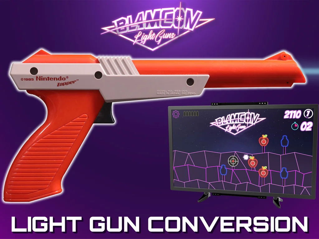 3D model NES Zapper Converted to Blamcon STL