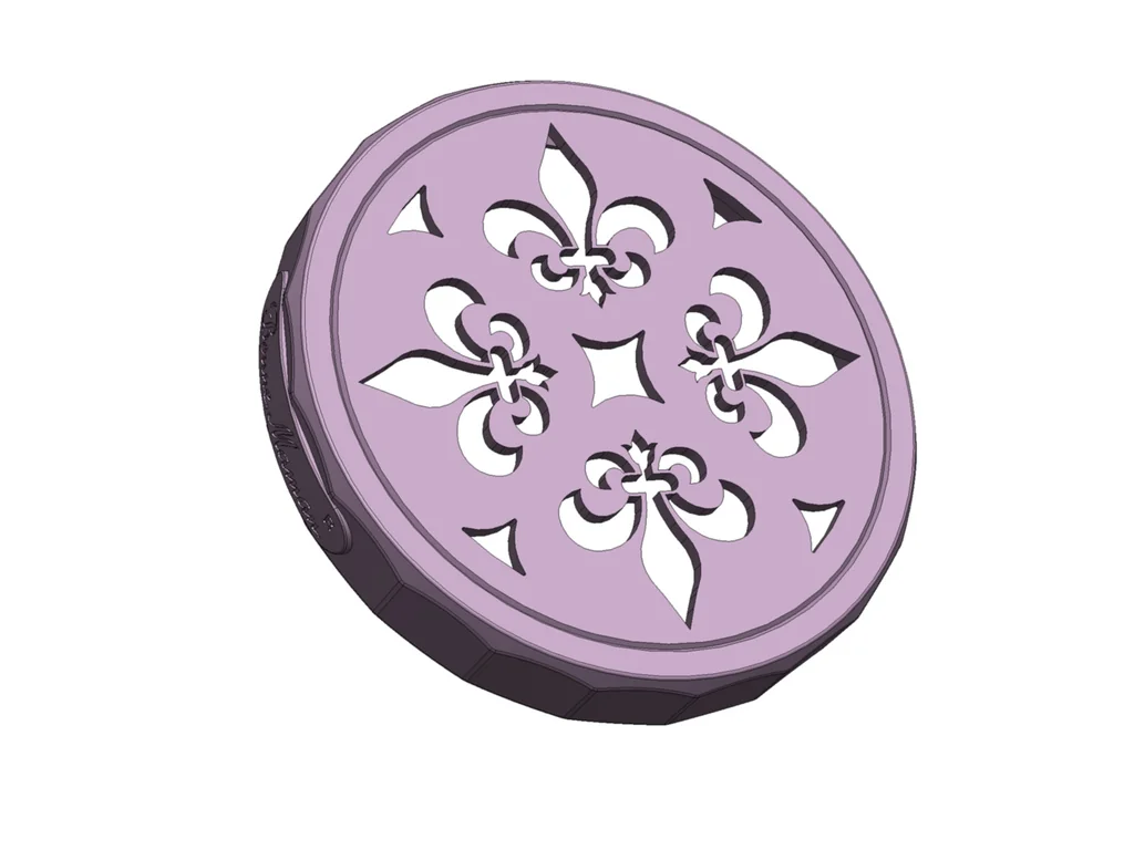 3D модель Крышка для банки Bonne Maman с отверстием для аромата - фото 2