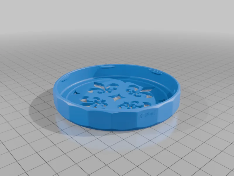 3D модель Крышка для банки Bonne Maman с отверстием для аромата - фото 5