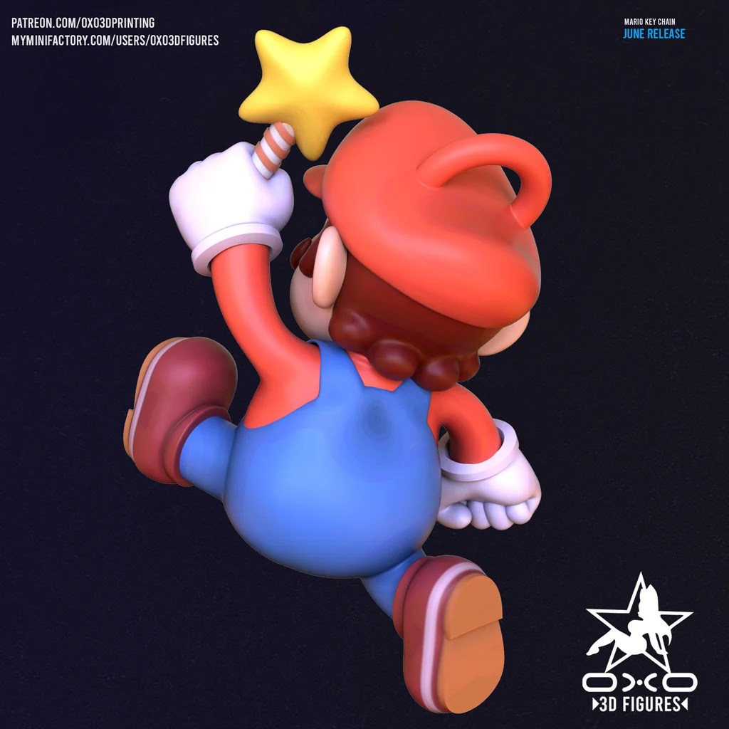 3D модель Super Mario Key Chain - фото 2