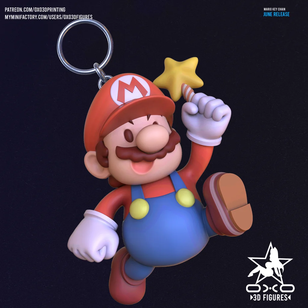 3D модель Super Mario Key Chain - фото 3
