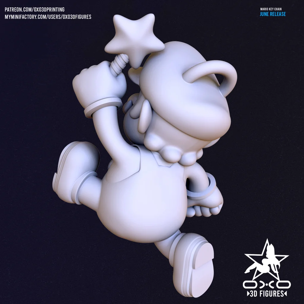 3D модель Super Mario Key Chain - фото 5