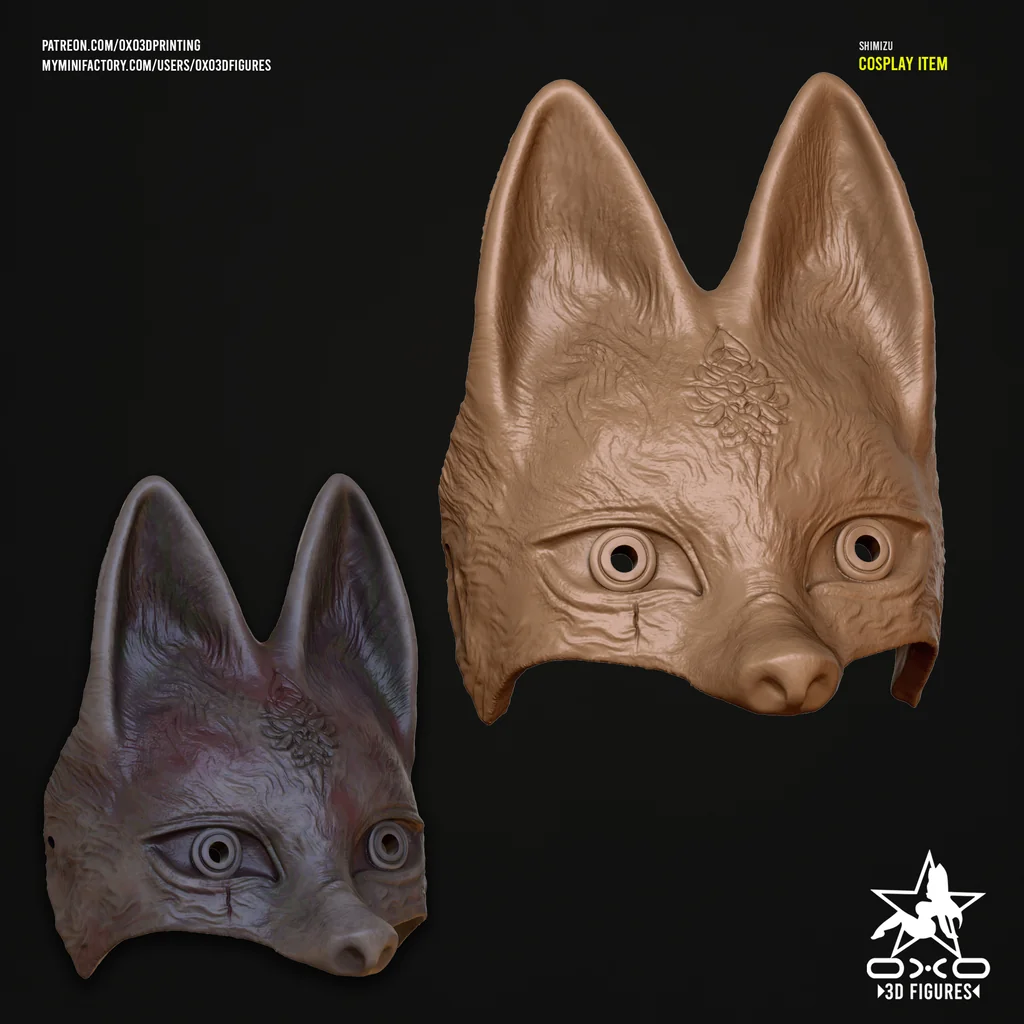 3D модель 3D модель маски Хинако Фокс - Silent Hill - фото 3