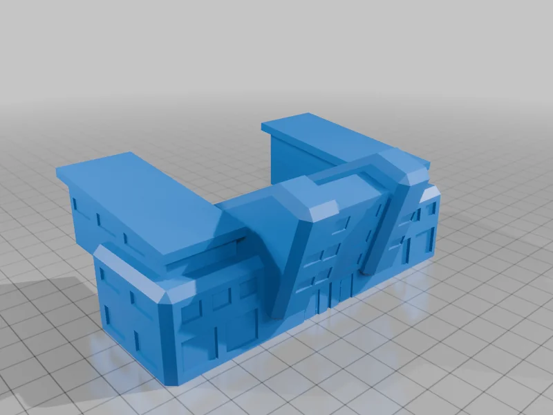 3D модель Разнообразные здания 2 для Battletech - фото 4