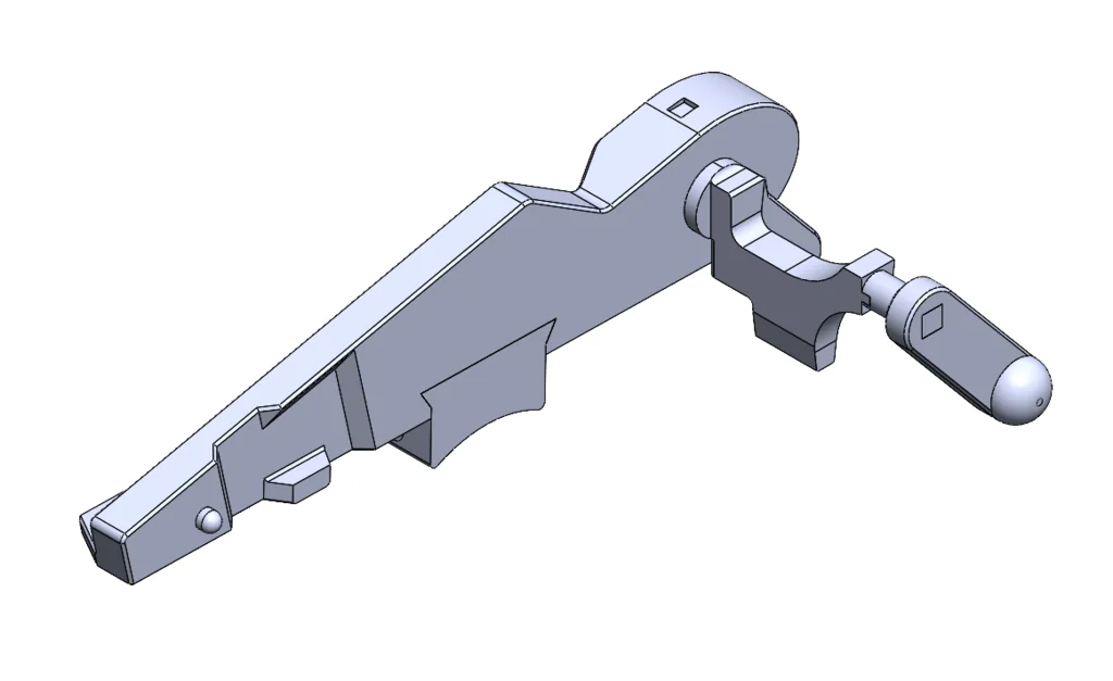 3D модель Амбидекстрийный селектор огня для АК - фото 1