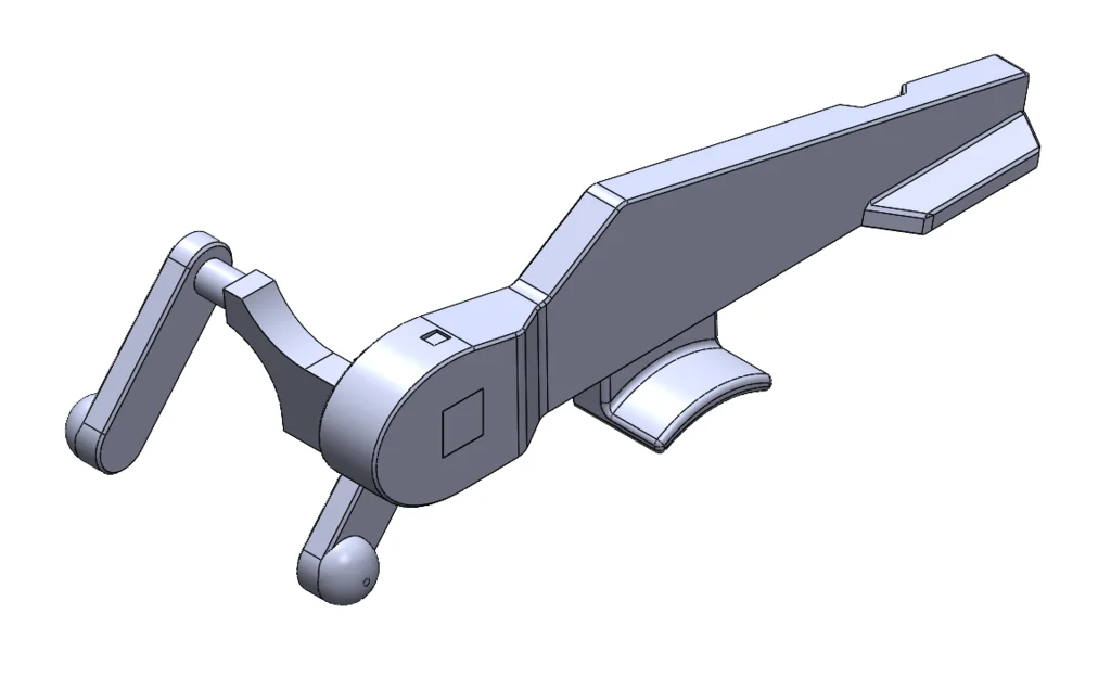 3D модель Амбидекстрийный селектор огня для АК - фото 2