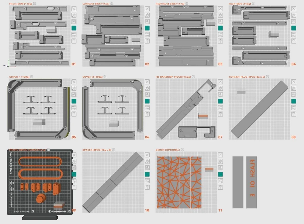 Модель Flashforge AD5X Enclosure для 3D-печати