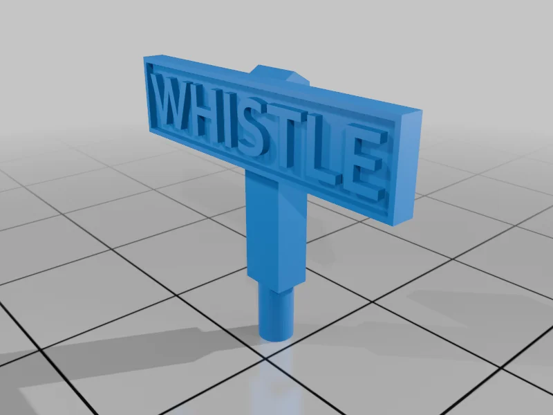 3D модель Железнодорожная свистковая табличка 1:43 - фото 3