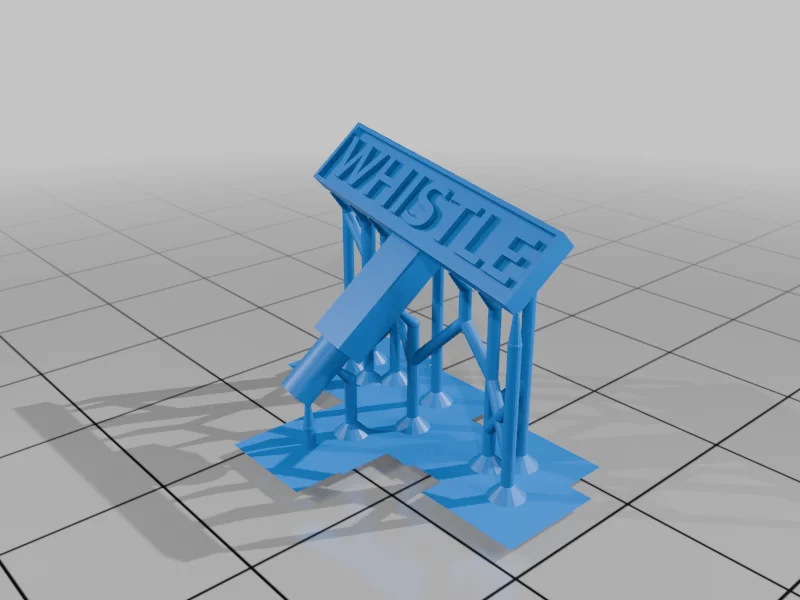 3D модель Железнодорожная свистковая табличка 1:43 - фото 4