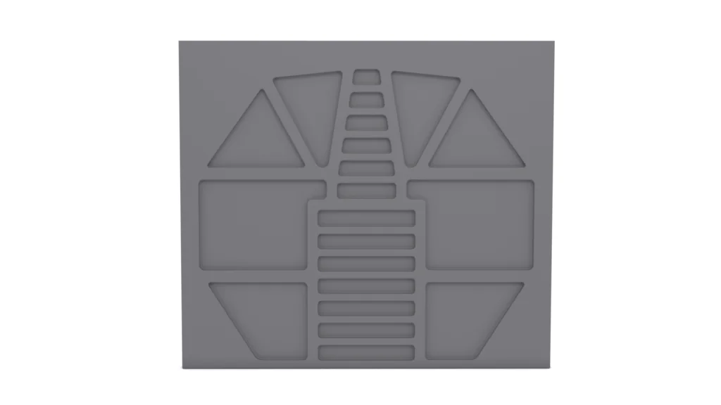 3D модель Дверь коридора тюремного корабля - фото 3