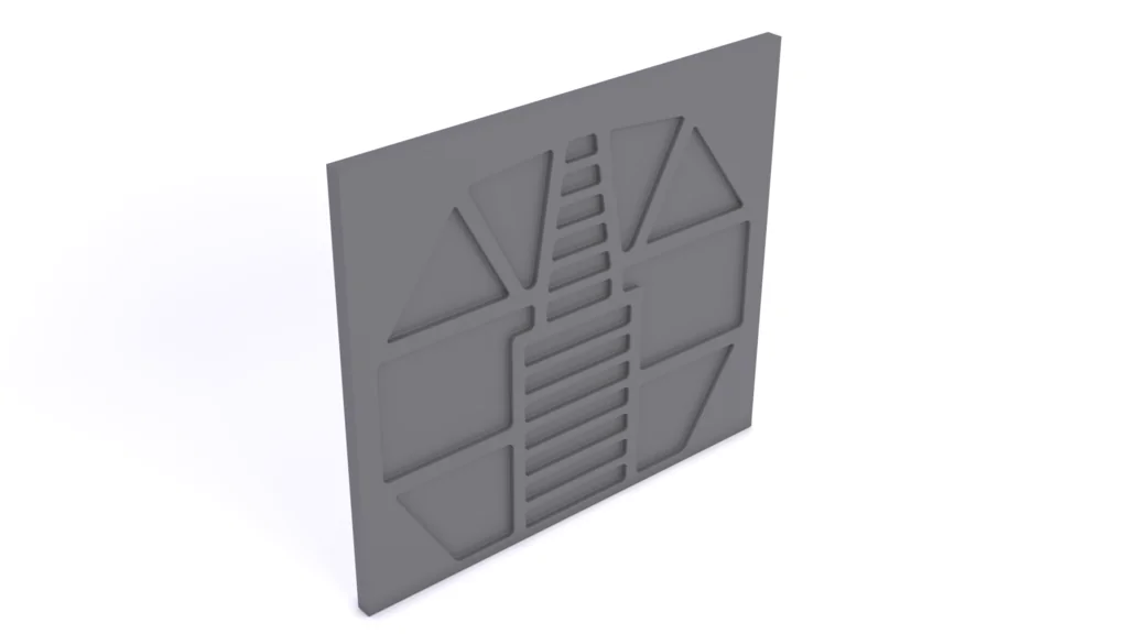 3D модель Дверь коридора тюремного корабля - фото 7