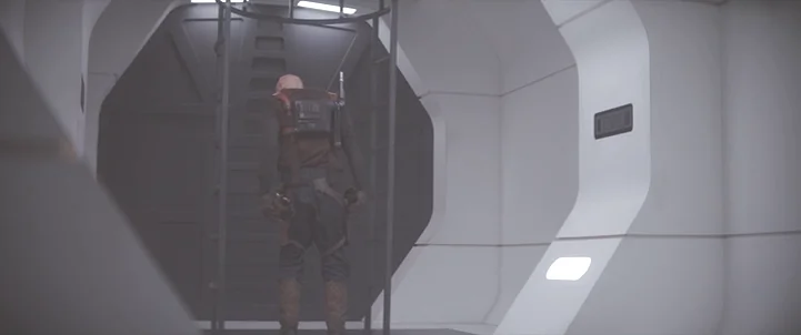 3D модель Дверь коридора тюремного корабля - фото 9