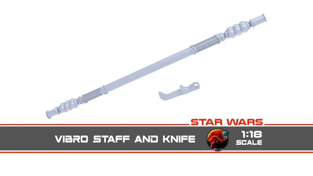 Модель QueeQueg: страж скифа с посохом и ножом