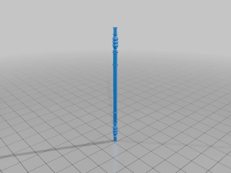 3D модель Модель QueeQueg: страж скифа с посохом и ножом - фото 10