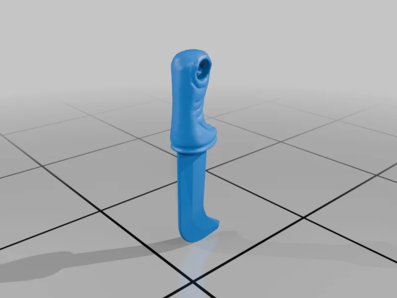 3D модель Модель QueeQueg: страж скифа с посохом и ножом - фото 11