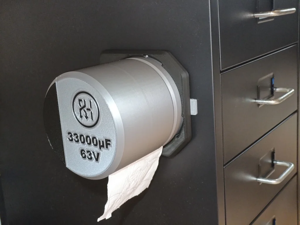 Диспенсер туалетной бумаги в виде SMD конденсатора