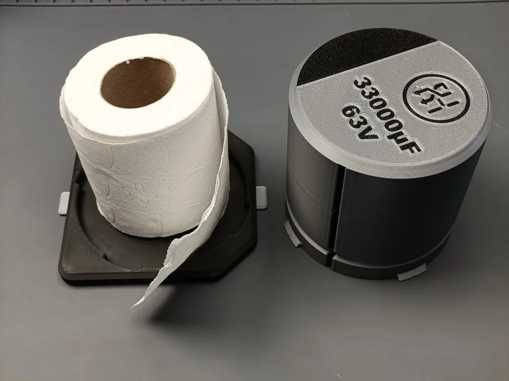 Диспенсер туалетной бумаги в виде SMD конденсатора